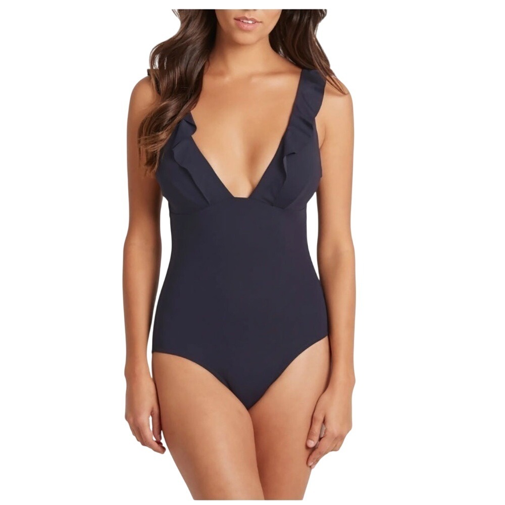 Sea Level Fill One-Piece Navy Swimsuit‎ - Size 4 - Picture 6 of 7
